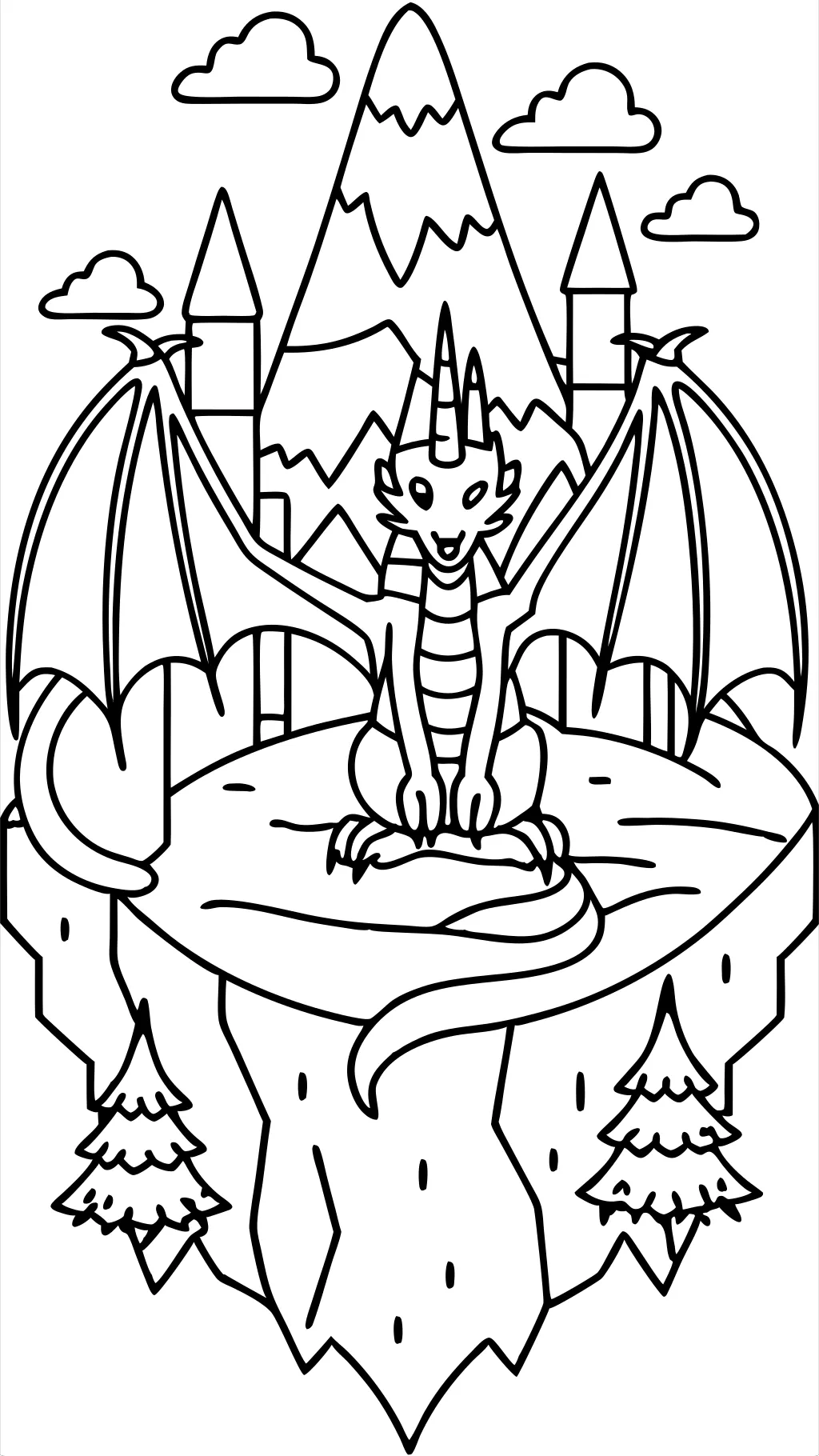 Minecraft Ender Dragon Dragon Coloring Pages